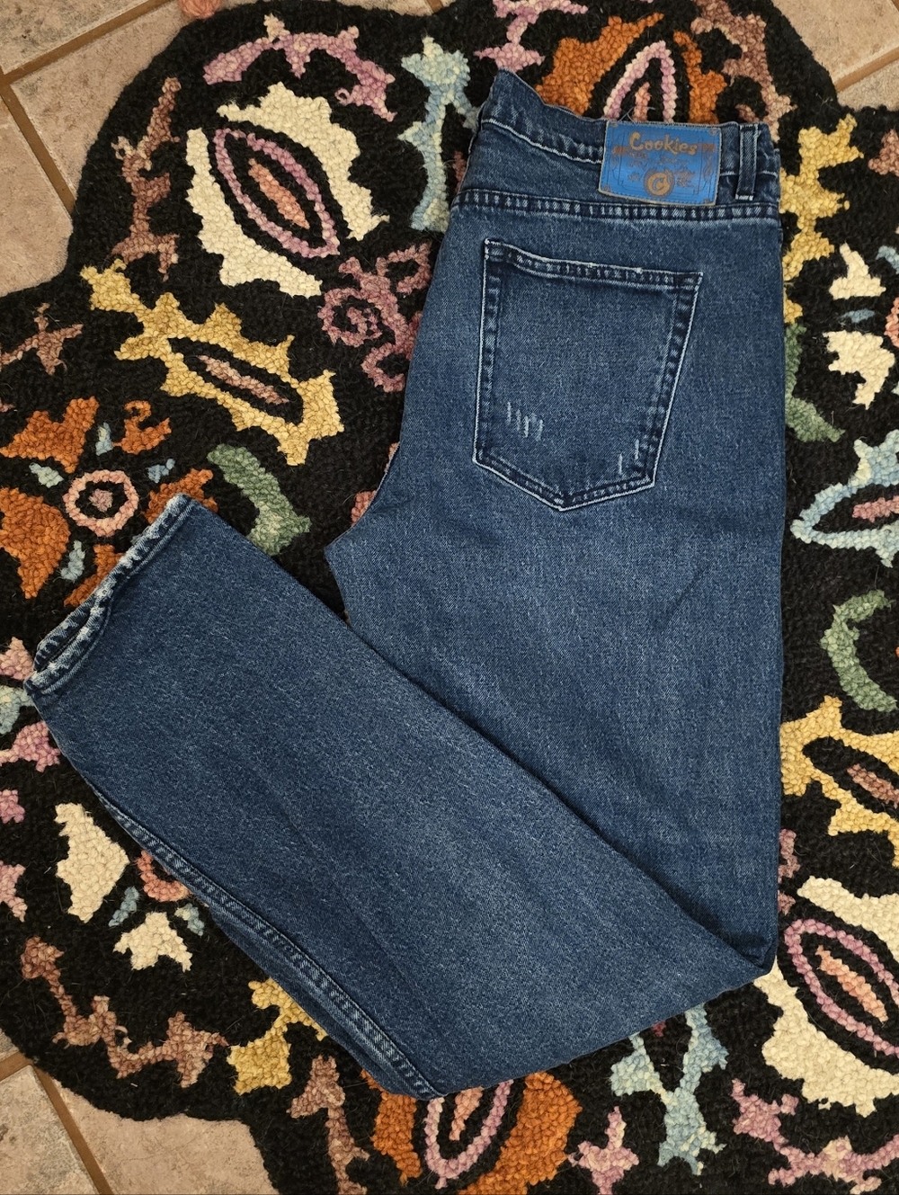🔥🔥Cookies Denim Compnay Dark Wash Jeans🔥🔥SIZE 38W X 34L skater Grunge Relaxd